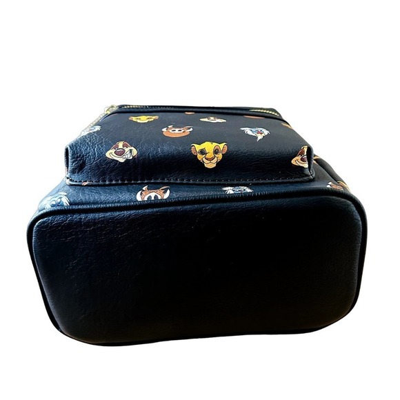 Loungefly NWT Disney Lion King Faces characters aop mini Mini Backpack - Picture 6 of 7